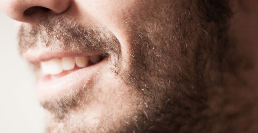 Close up of man with healthy teeth
